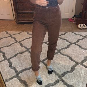 BDG urban outfitters Brown Corduroy mom jean